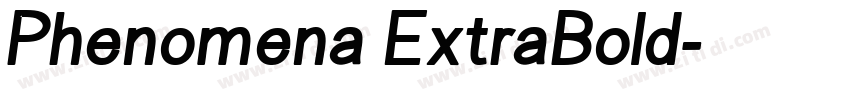 Phenomena ExtraBold字体转换